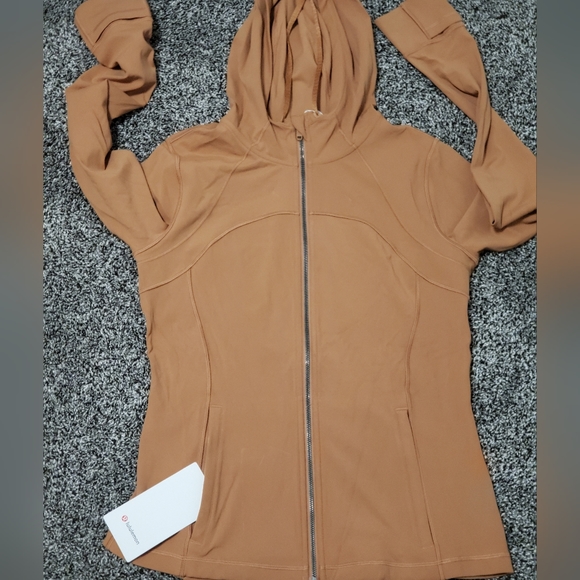 Lululemon Hooded Define Jacket *Nulu in Desert Sun colour size 12 NWT - Picture 7 of 11